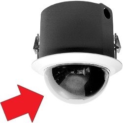 Pelco LD5F-1 In-ceiling Mount Clear Dome for Spectra IV