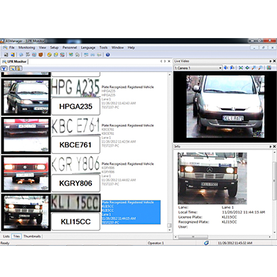 55-LPRPT-001 1 Cam LPR GV-LPR GeoVision License Plate Recognition Software