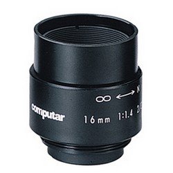 M1614 2/3" 16mm f1.4 Monofocal w/o Iris (C Mount)