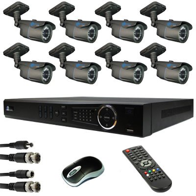 8 Bullet IR 960H DVR Kit for Business Professional Grade