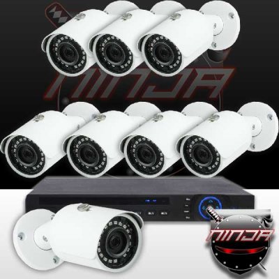 16CH IMAX NVR & Ninja 4 Megapixel IP Mini Bullet Camera 8 Cam Kit