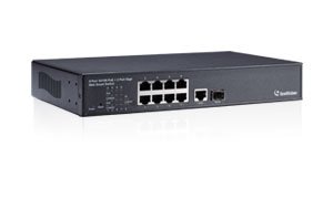 GV-POE0801 8 port Managed Switch 130W 802.3at 2-port Gigabit uplink (1*TP, 1*SFP) 140-POE0801-G02