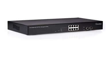 GV-POE0811 8 Gigabit ports Managed Switch with 2 port SPF, 130W 802.3at 140-POE0811-G02