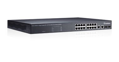 GV-POE1601 16 port 250W 802.3at 2-Port Gigabit Copper/SFP Combo Uplink 140-POE1601-G02