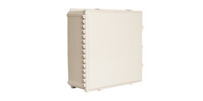 24"x24"x10" Nonconfigured Polycarbonate Enclosure with Solid Door, Key Lock