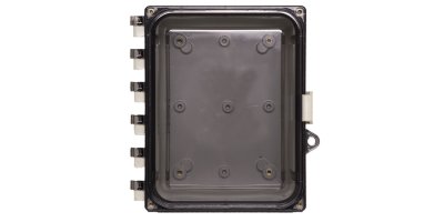 8"x6"x4" Nonconfigured Polycarbonate Enclosure with Clear Door and Latch Lock