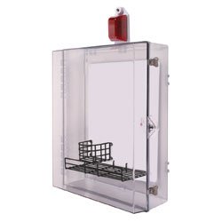 STI-7555AED AED Protective Cabinet with Siren/Strobe Alarm, Thumb Lock