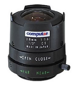 T2616FICS 2.6mm Manual Iris Lens