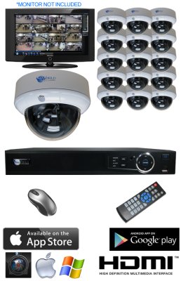 16 Dome Security Camera DVR System IMAX-VDM600-16CH-KIT