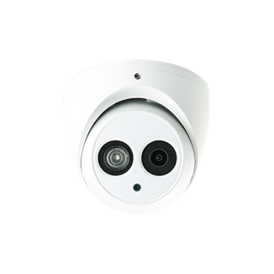 6 Megapixel Starlight IP Turret Eyeball Camera 2.8mm Fixed Lens IP67 IK10 164ft IR WDR ePoE Built...