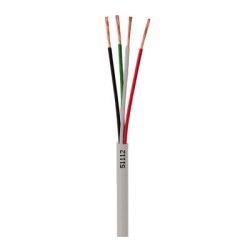 51112-46-09 Coleman Cable 1000' 22/4 Stranded Unshielded Alarm Wire - Pull Box - Grey