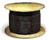 1000' Siamese PLENUM RG6 with 18/2 Coleman Cable - Reel - BLACK