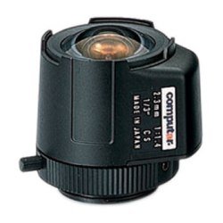 CML23-AI-4PLC Computar 1/3" 2.3mm f1.4 DC Auto Iris w/ 4-Pin Mini Connector Long Cable CS-Mount L...