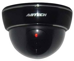 Fake Dummy Dome Security camera with Blinking LED - BLACK