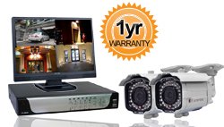 H.264 Complete 2 Camera Video Security Camera System - Mobile Phone Support including iPhone, 3G,...
