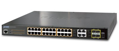 24-PORT GIGABIT 802.3AT MANAGED POE SWIT