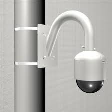 POLE MOUNT WITH GOOSENECK AND PTZ MOUNT