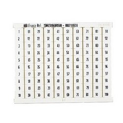 RC810 Terminal Block Marker: 1 to 100, Vertical