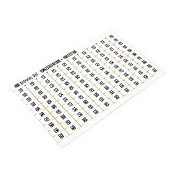 RC610 Terminal Block Marker: 101 to 200, Horizontal