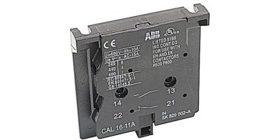 2 pole auxiliary contacts with 1 NO and 1NC contact for EK contactors