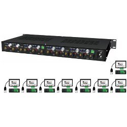 HUBWAYLD82S Altronix Active UTP Transceiver Hub with Integral Camera Power w/eight (8) HubWayA Vi...