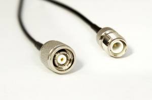 18" 100 Series RPTNC Bulkhead Jack to RPTNC Plug Cable Assembly