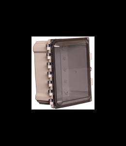 8"x6"x4" Nonconfigured Polycarbonate Enclosure with Clear Door and Key Lock