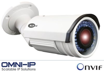 KT&C KNC-p3BR28V12IR 3Mp Outdoor IR Network Bullet Camera, 2.8-12mm