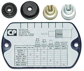 Cable Pro LCCTSLM Tip Kit 4 Tips and Holder LMTIP-Kit