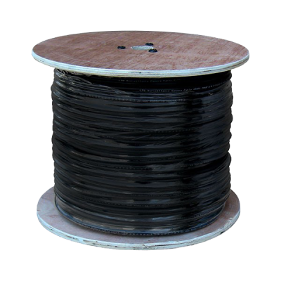 Coaxial Siamese Cable w/o Connectors - 1000ft Black