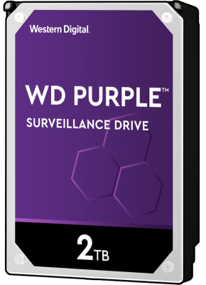  WD Purple Surveillance 2TB AV 3.5" Hard Disk Drive for DVRs/NVRs