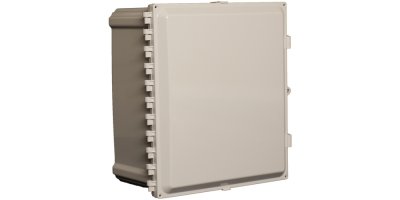 16"x14"x8" Nonconfigured Polycarbonate Enclosure with Solid Door, Key Lock