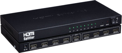 4K HDMI SPLITTER, 1 INPUT, 8 OUTPUT