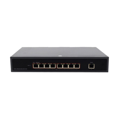 8CH PoE Switch, 1GB Upload link, 95W, 450FT