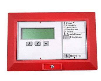 Kidde K-RLCD-R R-Series LCD Text Remote Annunciator without Common Controls, Red