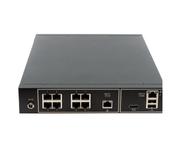 AXIS S2108 Camera Station Recorder with Integrated PoE Switch, Includes Core Licenses, 2TB HDD