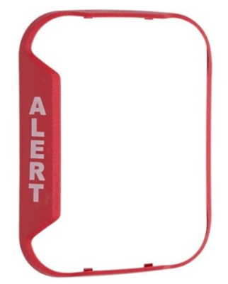 System Sensor BZR-AL "Alert" Red Bezel for Wall-Mount Horn Strobe, Works with CHRL, CHSRL, HRL, P...