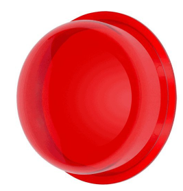 System Sensor LENS-RC2 L-Series Lens for Any Indoor Ceiling Mount Strobes, Red