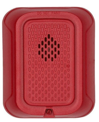 System Sensor CHRL L-Series Selectable Output Chime,Wall Mount, Red