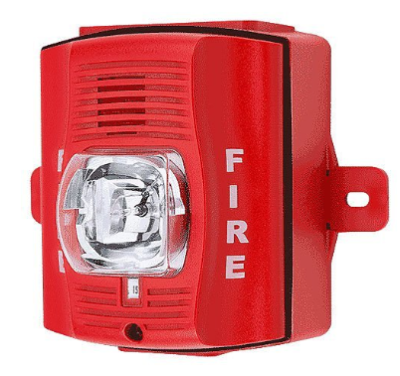 System Sensor P2RK SpectrAlert Advance Outdoor Selectable Output Horn Strobe with Back Box,"FIRE"...