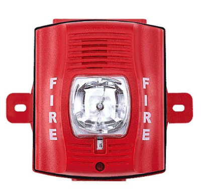System Sensor P2RK SpectrAlert Advance Outdoor Selectable Output Horn Strobe with Back Box,"FIRE"...