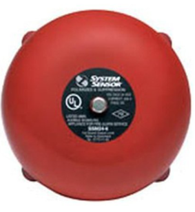 System Sensor SSM24-8 SSM Series Alarm Bell 8", 24VDC, Polarized, 82dBA, Red