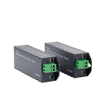 DoorBird 429602186 2-Wire Ethernet PoE+ Converter A1072, 262' Transmission Range