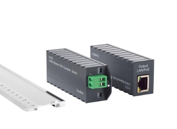 DoorBird 429602186 2-Wire Ethernet PoE+ Converter A1072, 262' Transmission Range