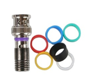 Binary BC5-BNC-RG59 BNC Male Compression Connector for Standard and Quadshield RG59, 75 Ohm, 20-P...