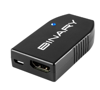 Binary B10-FBR-EXT-18G B10 Series Fiber to HDMI Extender, 4K at 60Hz, 18Gbps, HDR, ARC
