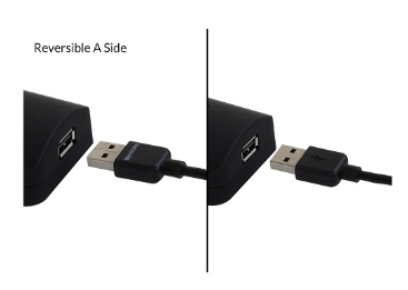 Binary B-USB2-AMINIB-1M USB 2.0 Reversible A Male to Mini B Male Cable, 3.28' (1m)