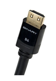 Binary B6-4K2-.4 4K Ultra HD Premium Certified High Speed HDMI Cable with GripTek, 1.5' (.4m)