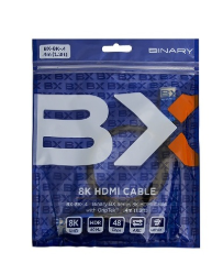 Binary BX-8K-1 8K Ultra HD High Speed HDMI Cable with GripTek, 3.3' (1m)