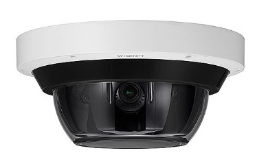Hanwha PNM-9084RQZ1 P Series 8MP (2MP x 4) Multi-Sensor Multi-Directional PTRZ Camera, 3.2-10mm M...